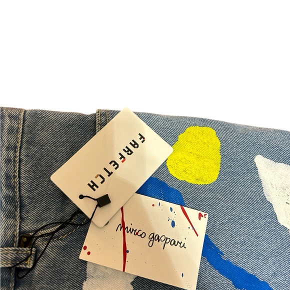 Designer Mirco Gaspari Hand Painted Jeans - Picture 6 of 9